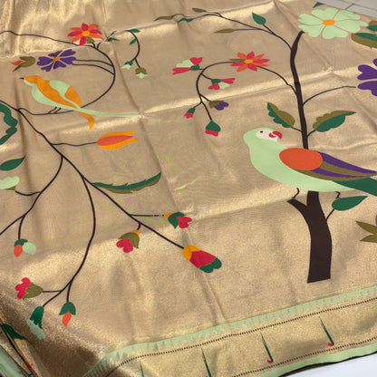 Semi Silk Paithani Saree