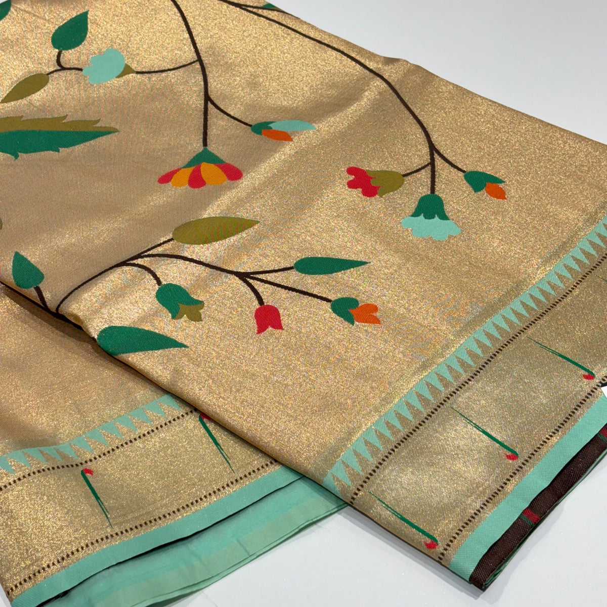 Semi Silk Paithani Saree