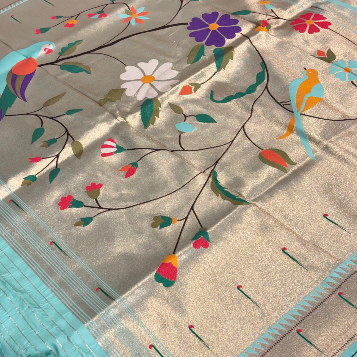 Semi Silk Paithani Saree