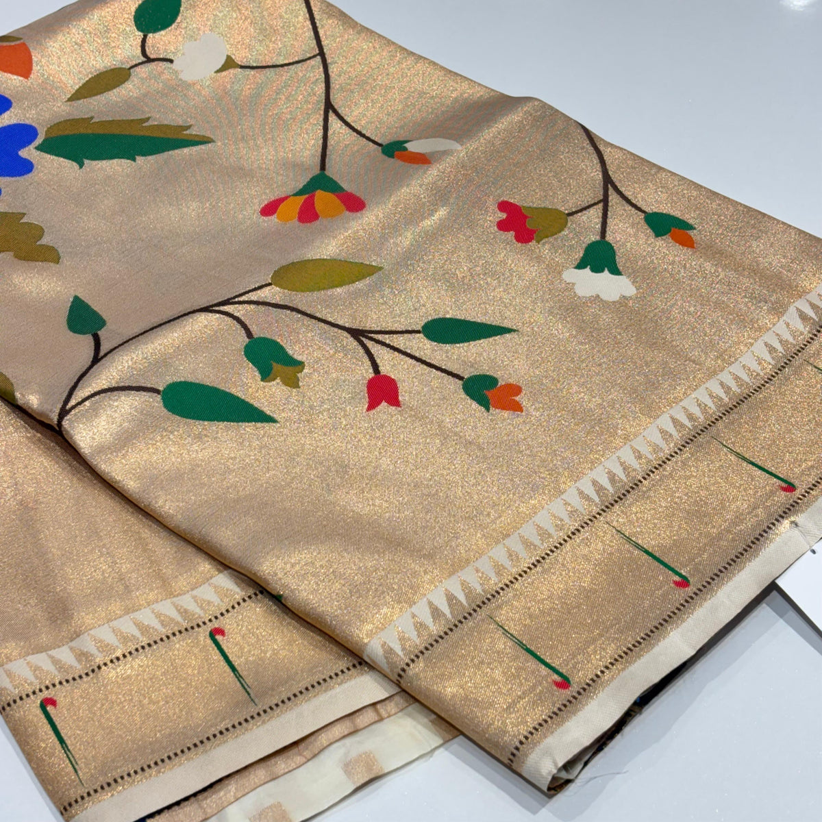 Semi Silk Paithani Saree