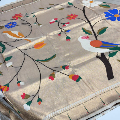 Semi Silk Paithani Saree