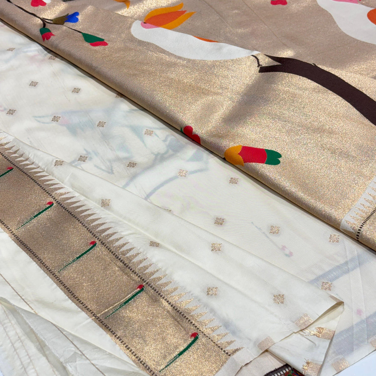 Semi Silk Paithani Saree
