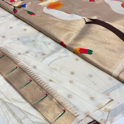 Semi Silk Paithani Saree