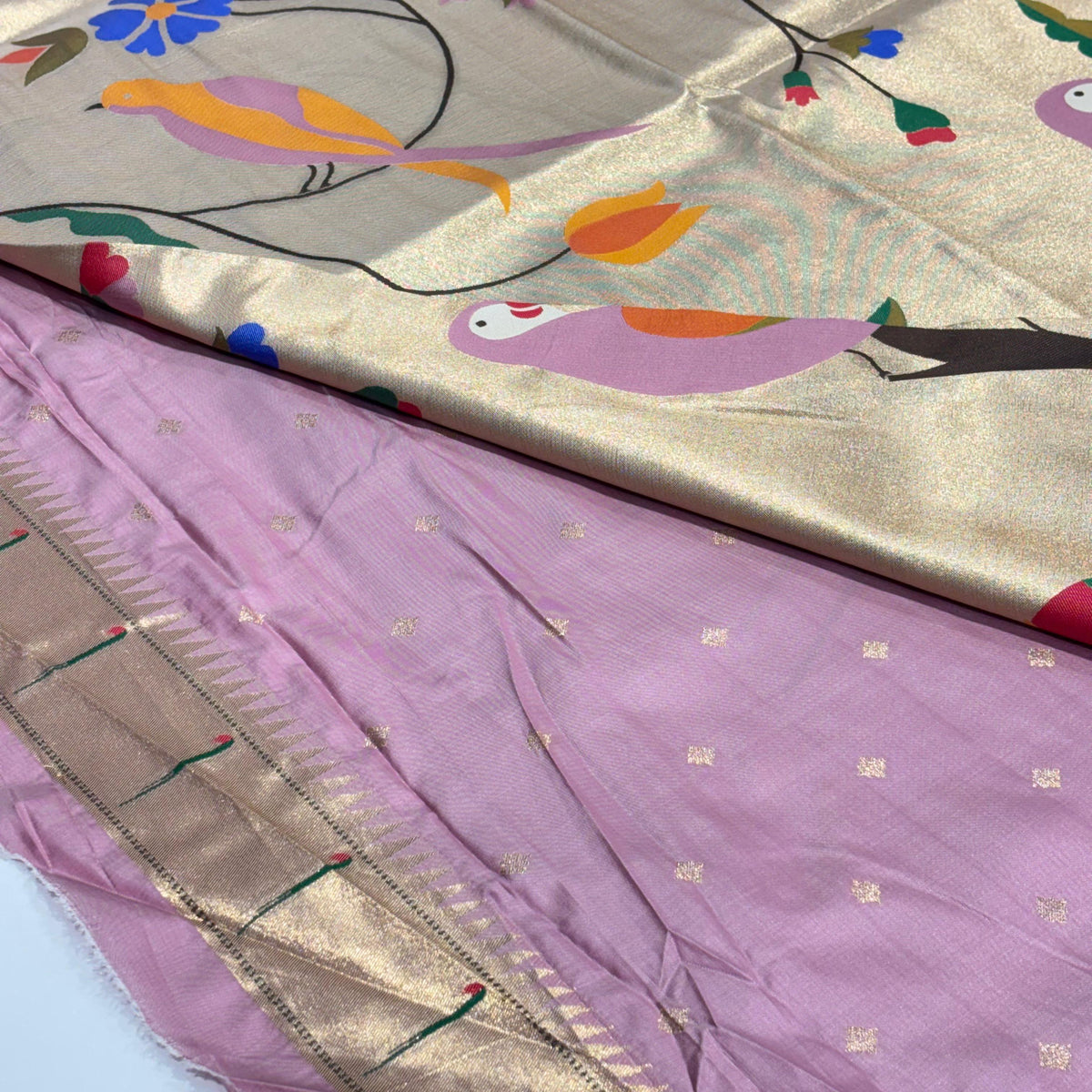 Semi Silk Paithani Saree