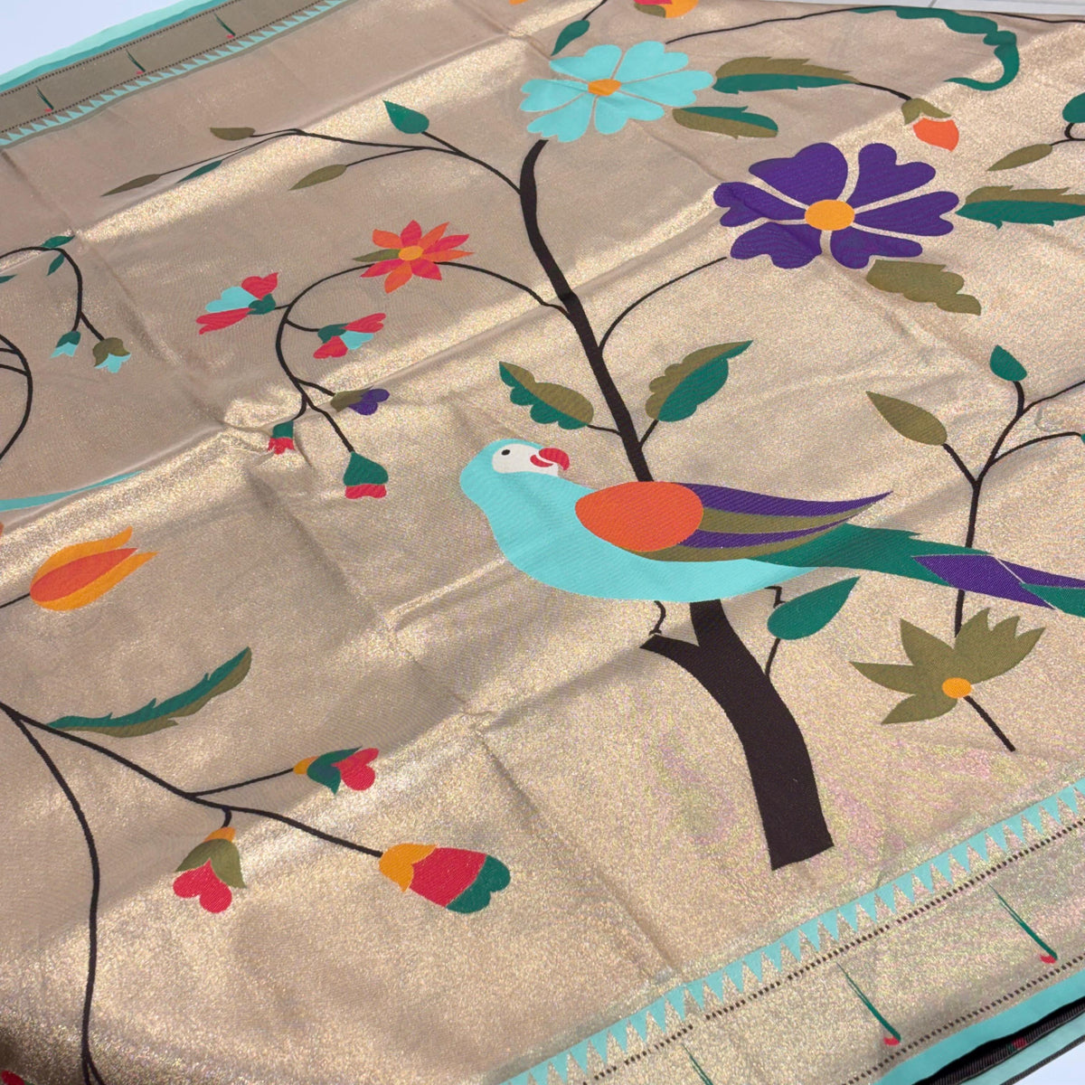 Semi Silk Paithani Saree
