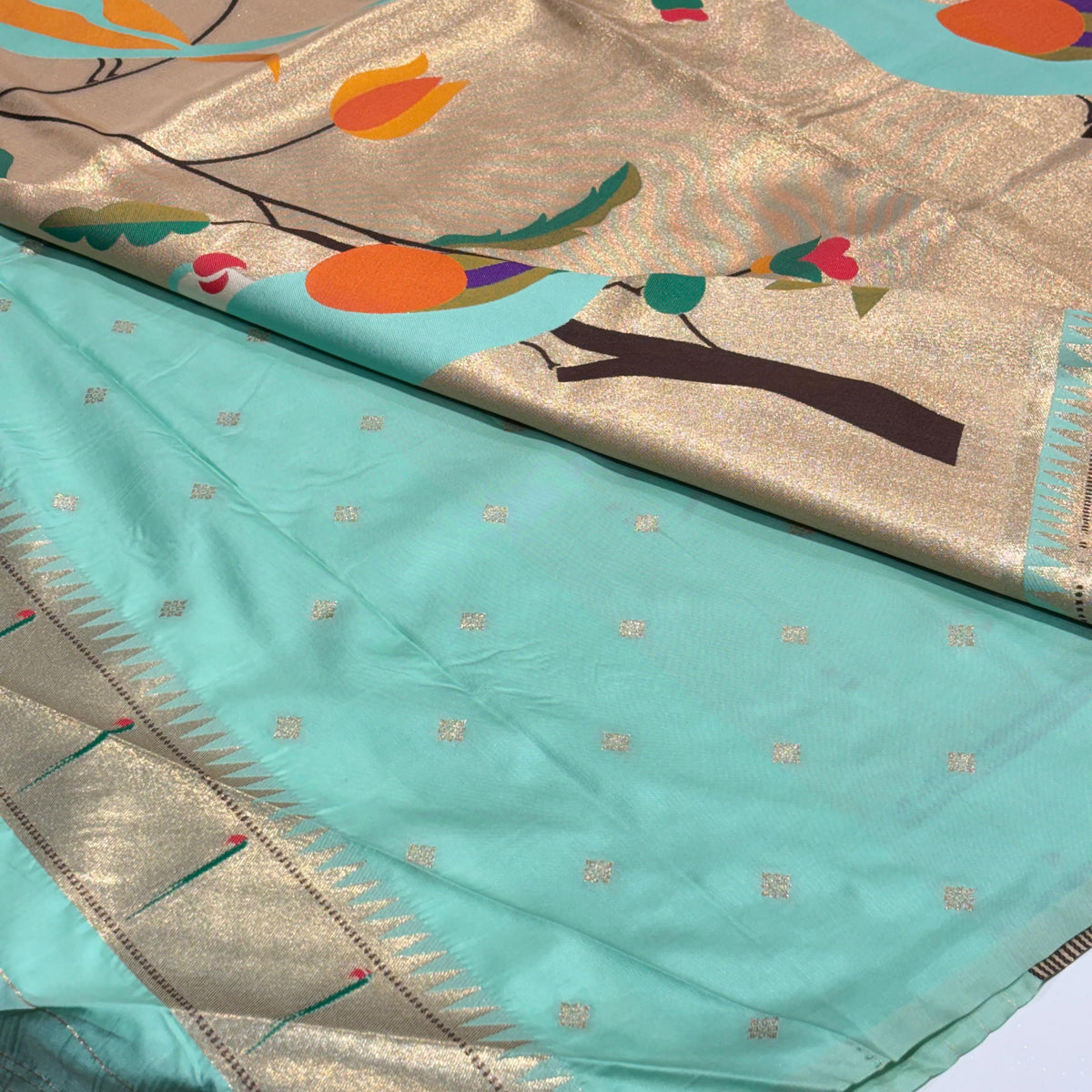 Semi Silk Paithani Saree