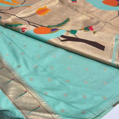 Semi Silk Paithani Saree
