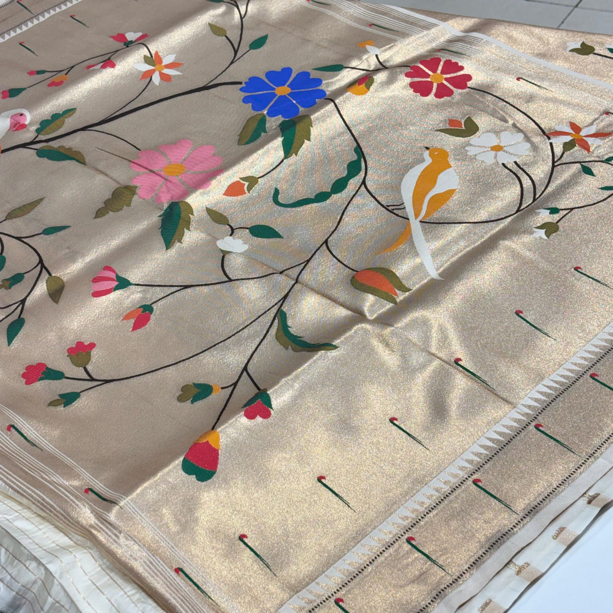 Semi Silk Paithani Saree