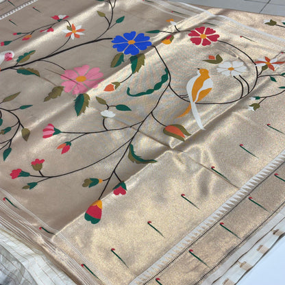 Semi Silk Paithani Saree