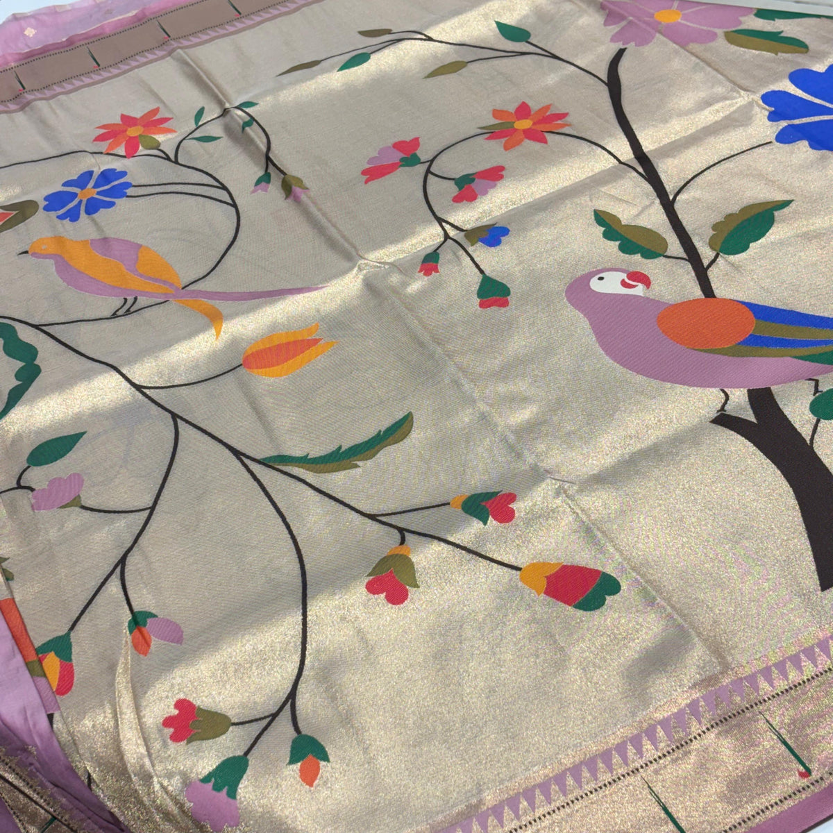 Semi Silk Paithani Saree