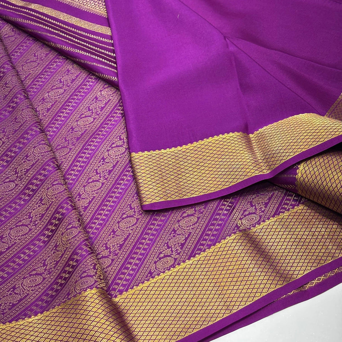 Brocade Pure Mysore Silk Saree