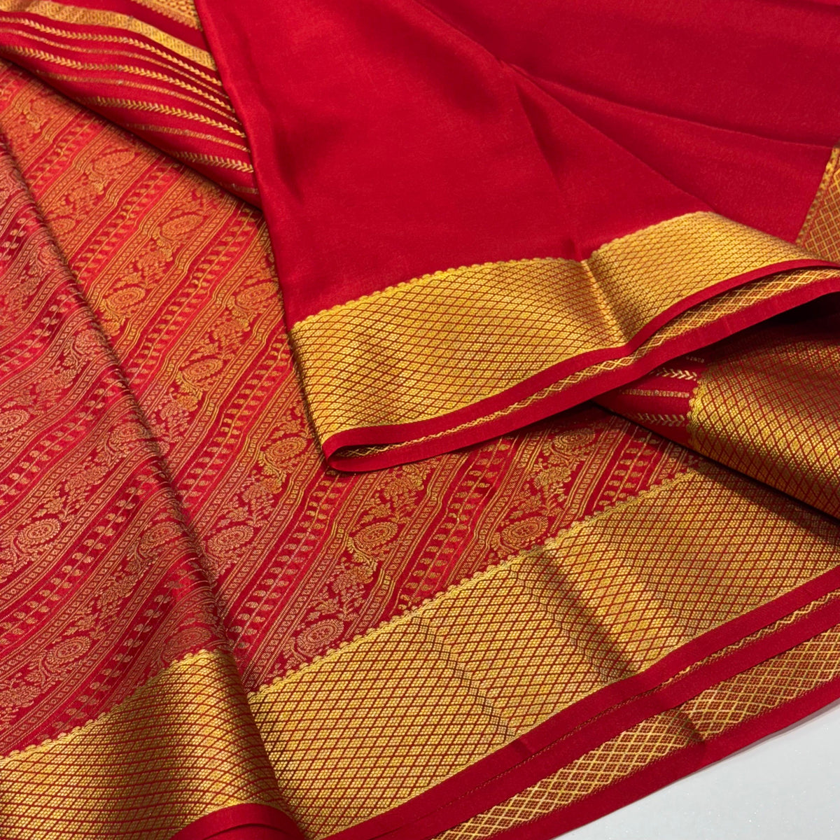 Brocade Pure Mysore Silk Saree