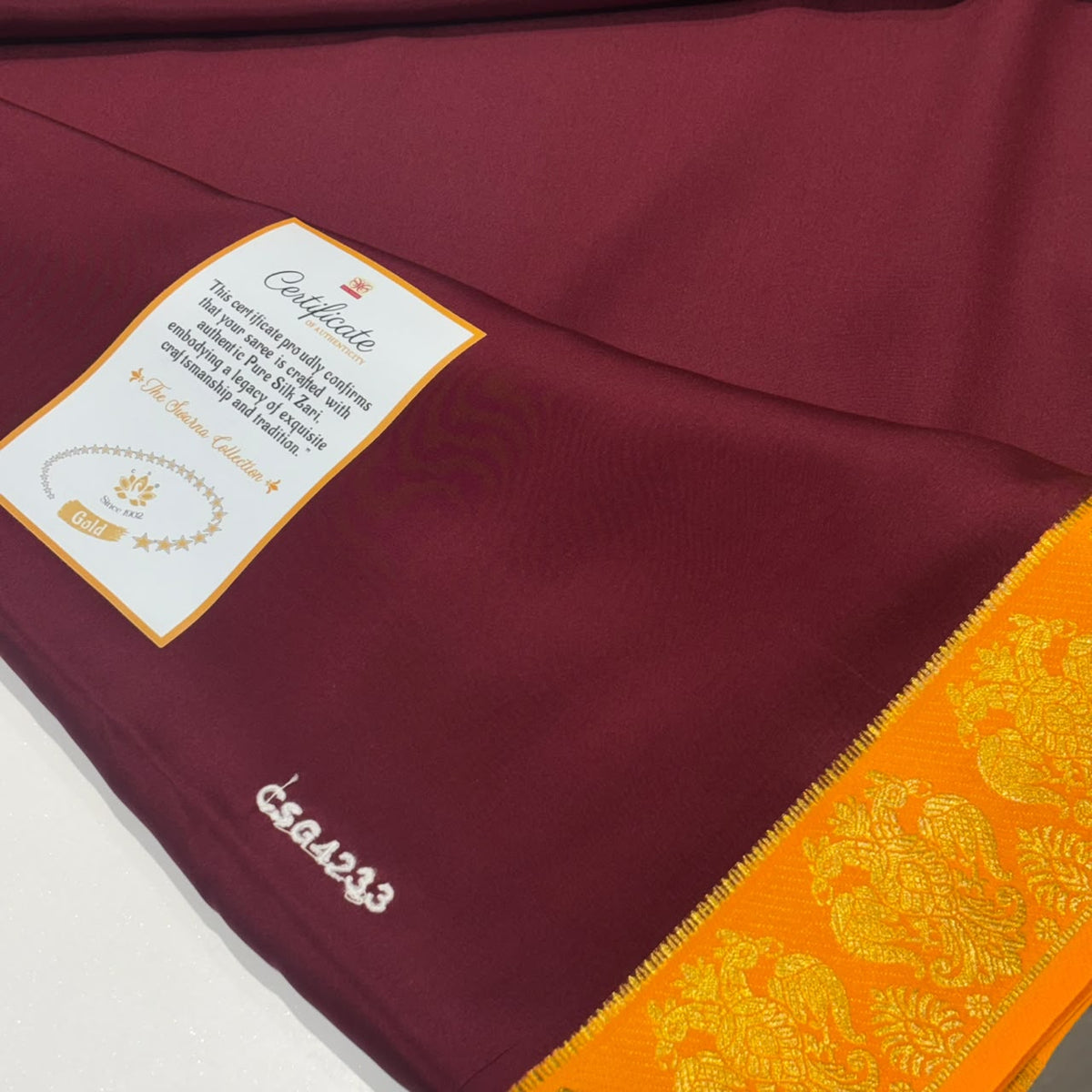 Pure Zari Mysore Silk Saree