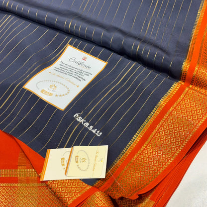 Pure Zari Mysore Silk Saree