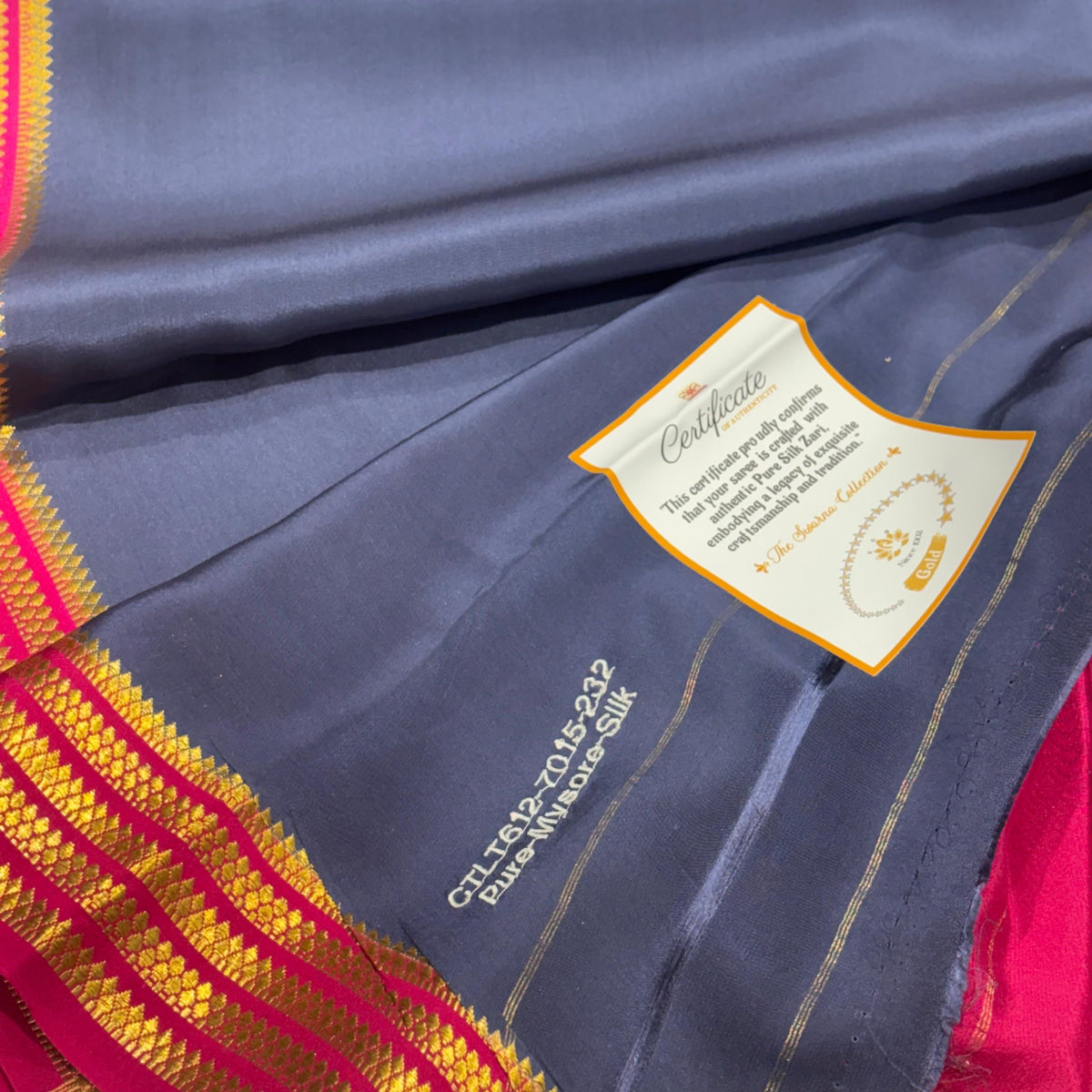 Pure Zari Mysore Silk Saree