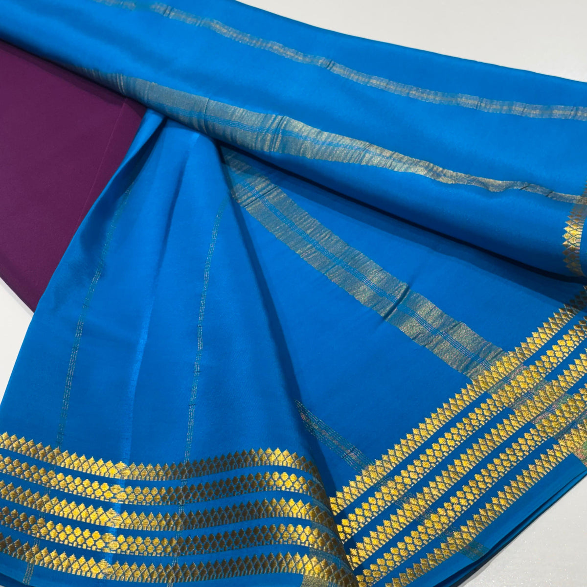 Pure Zari Mysore Silk Saree