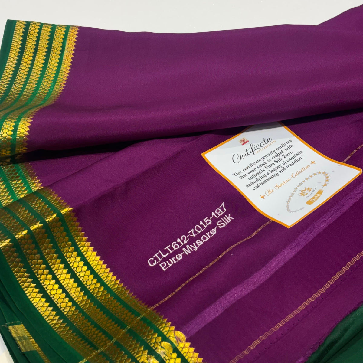 Pure Zari Mysore Silk Saree