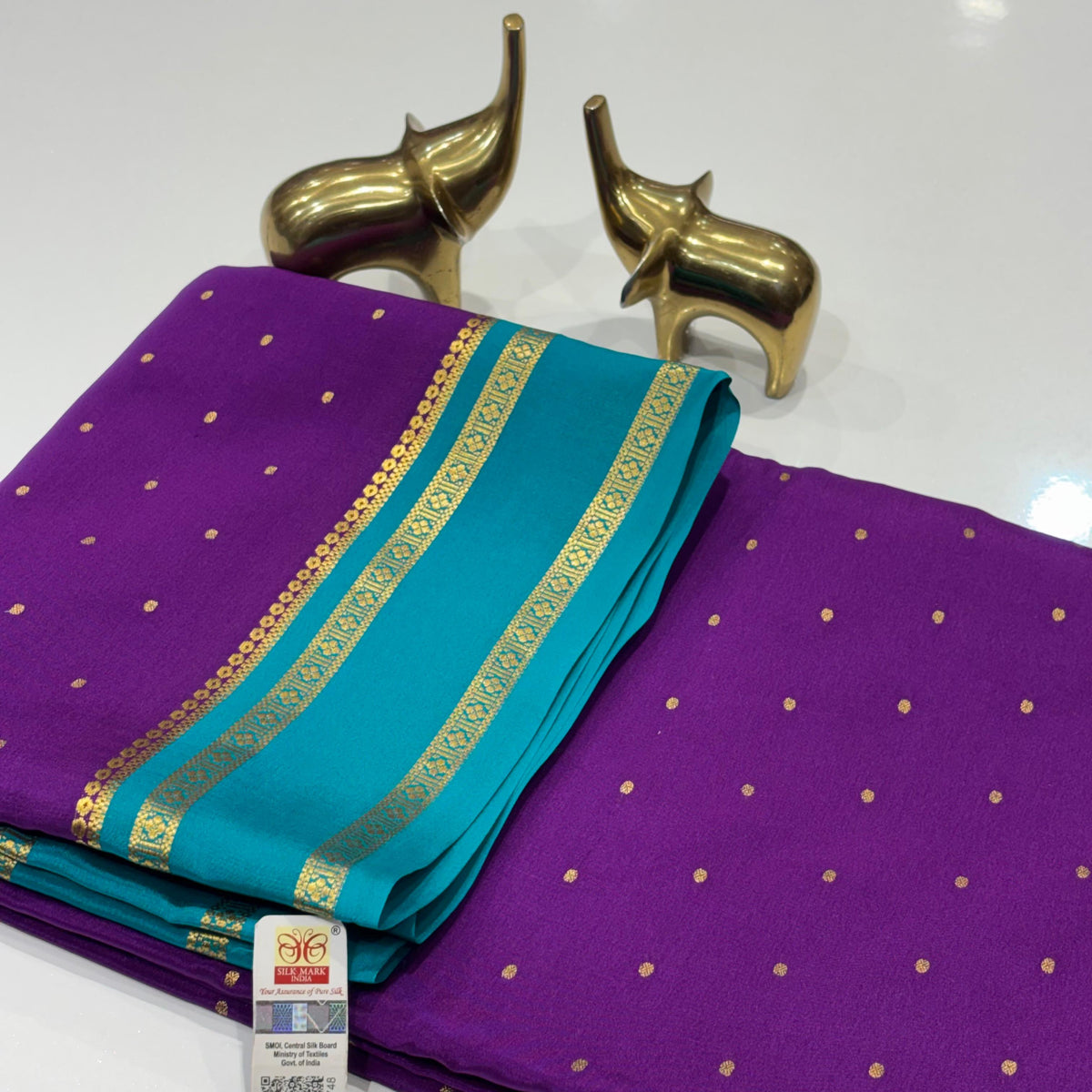 Pure Mysore Crepe Silk Saree