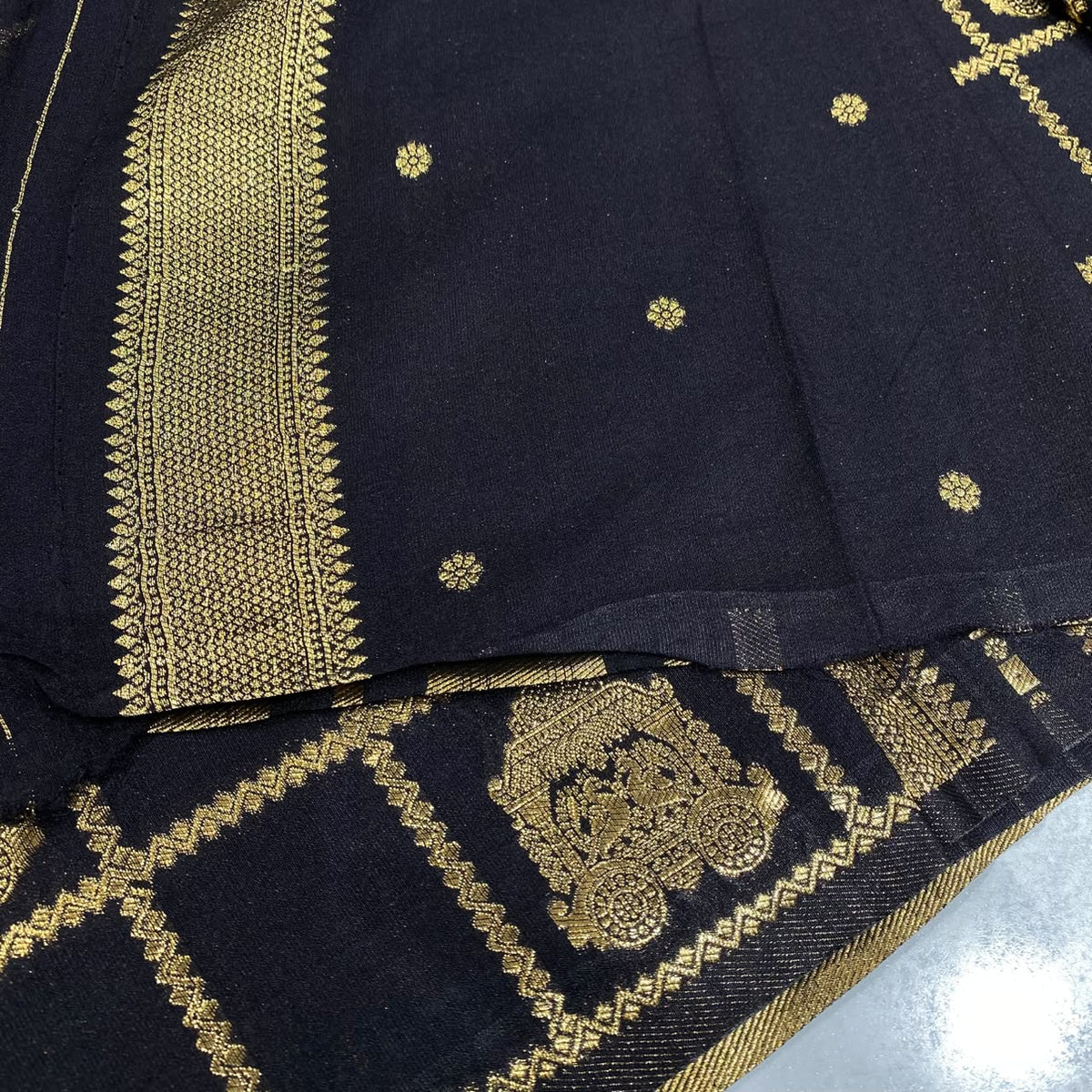 Semi Mysore Crepe Saree