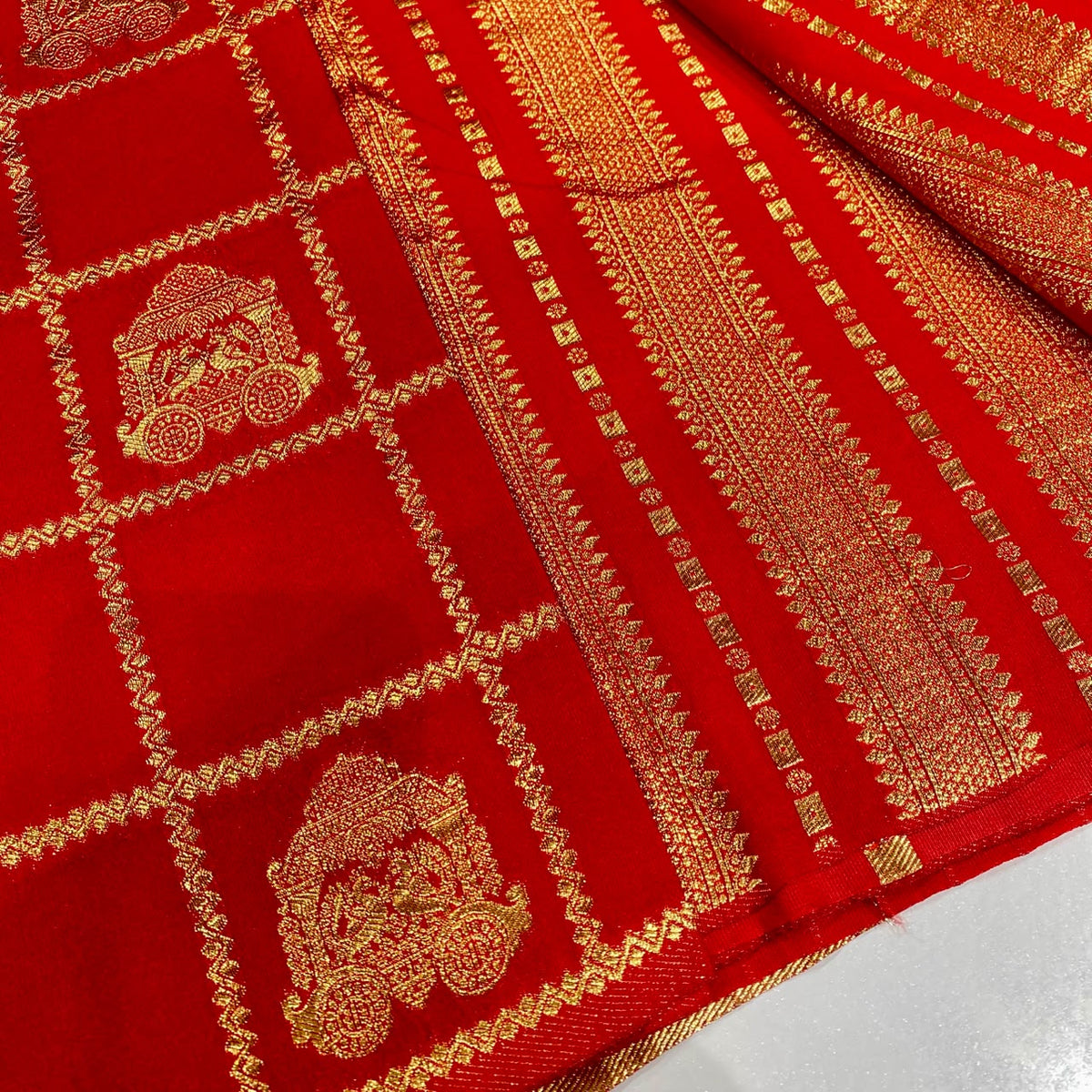 Semi Mysore Crepe Saree