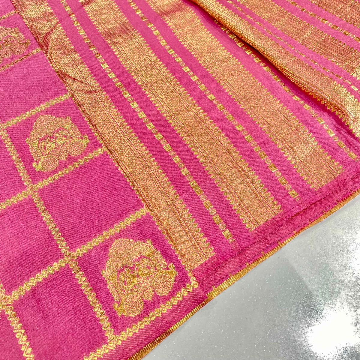 Semi Mysore Crepe Saree