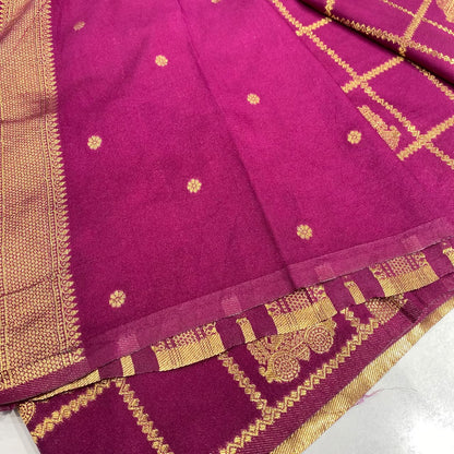 Semi Mysore Crepe Saree