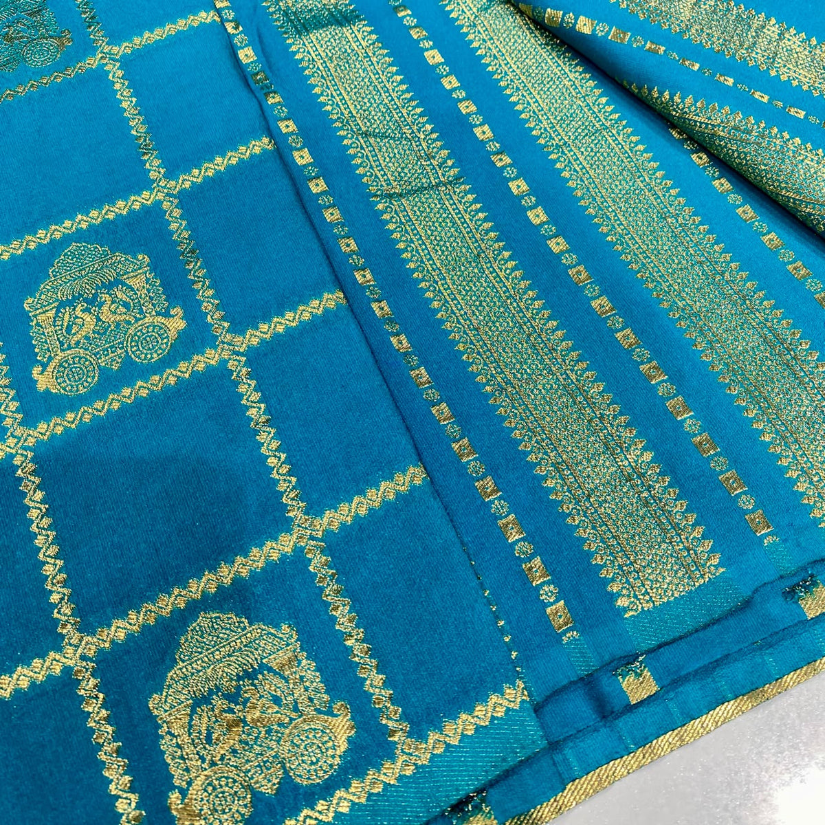 Semi Mysore Crepe Saree