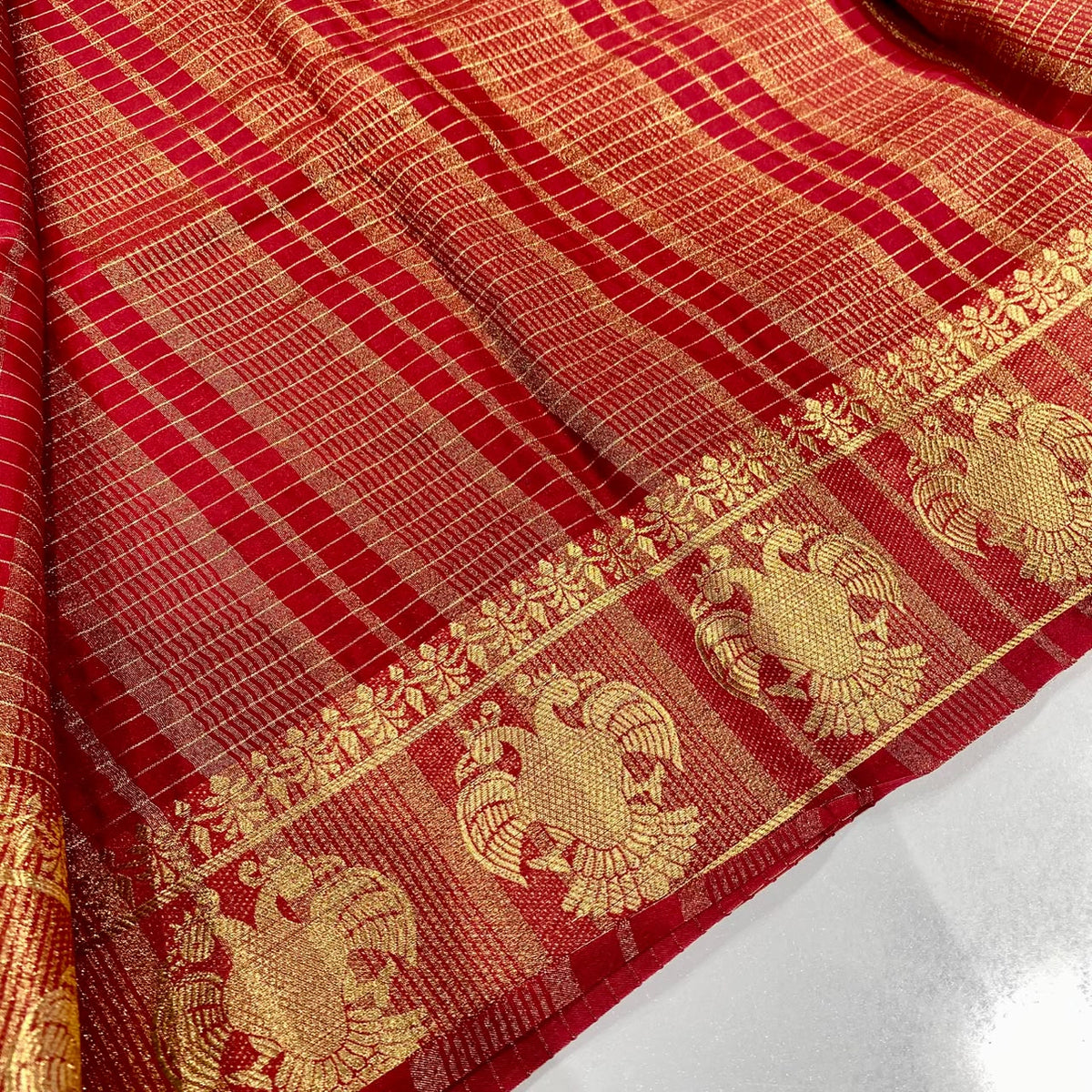 Semi Mysore Crepe Saree