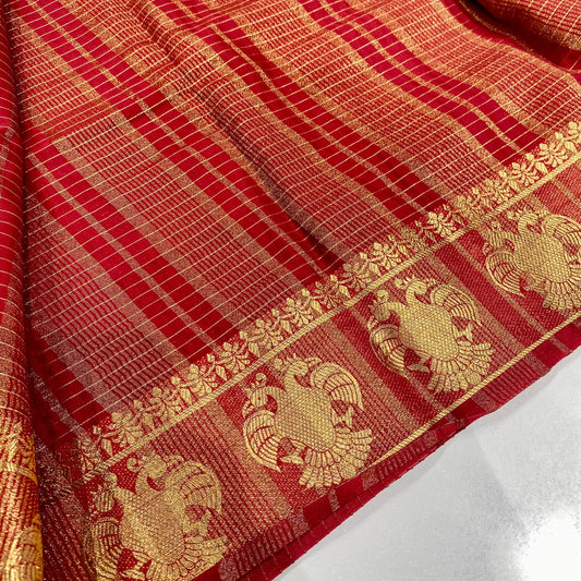 Semi Mysore Crepe Saree