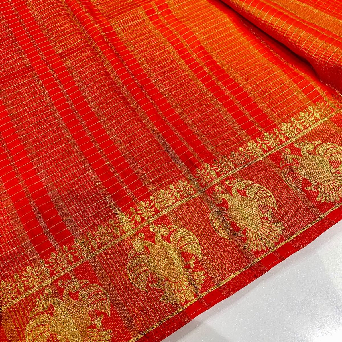 Semi Mysore Crepe Saree