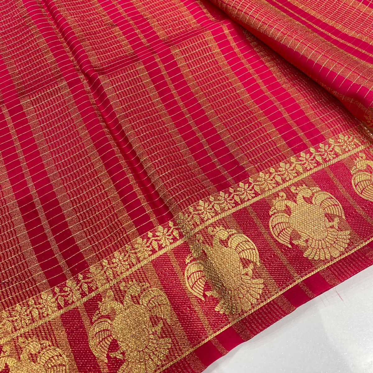 Semi Mysore Crepe Saree