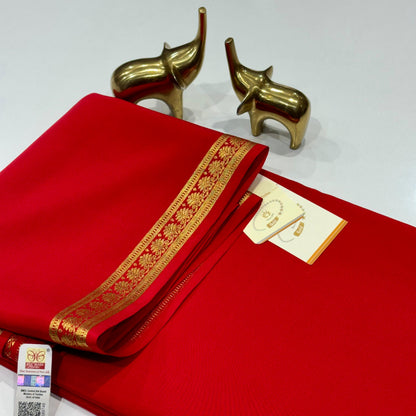 Pure Zari Mysore Silk Saree
