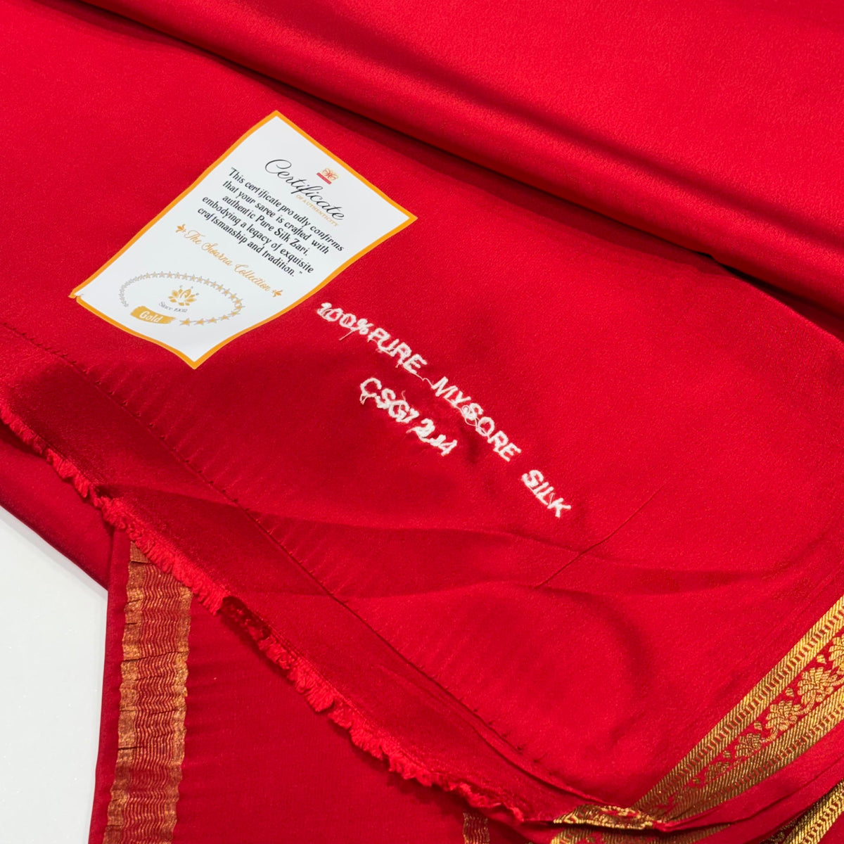 Pure Zari Mysore Silk Saree