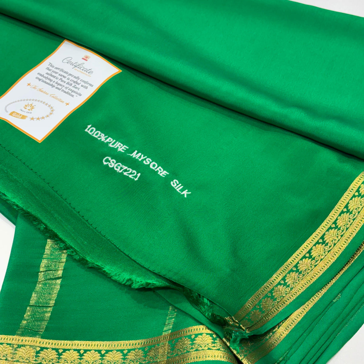 Pure Zari Mysore Silk Saree