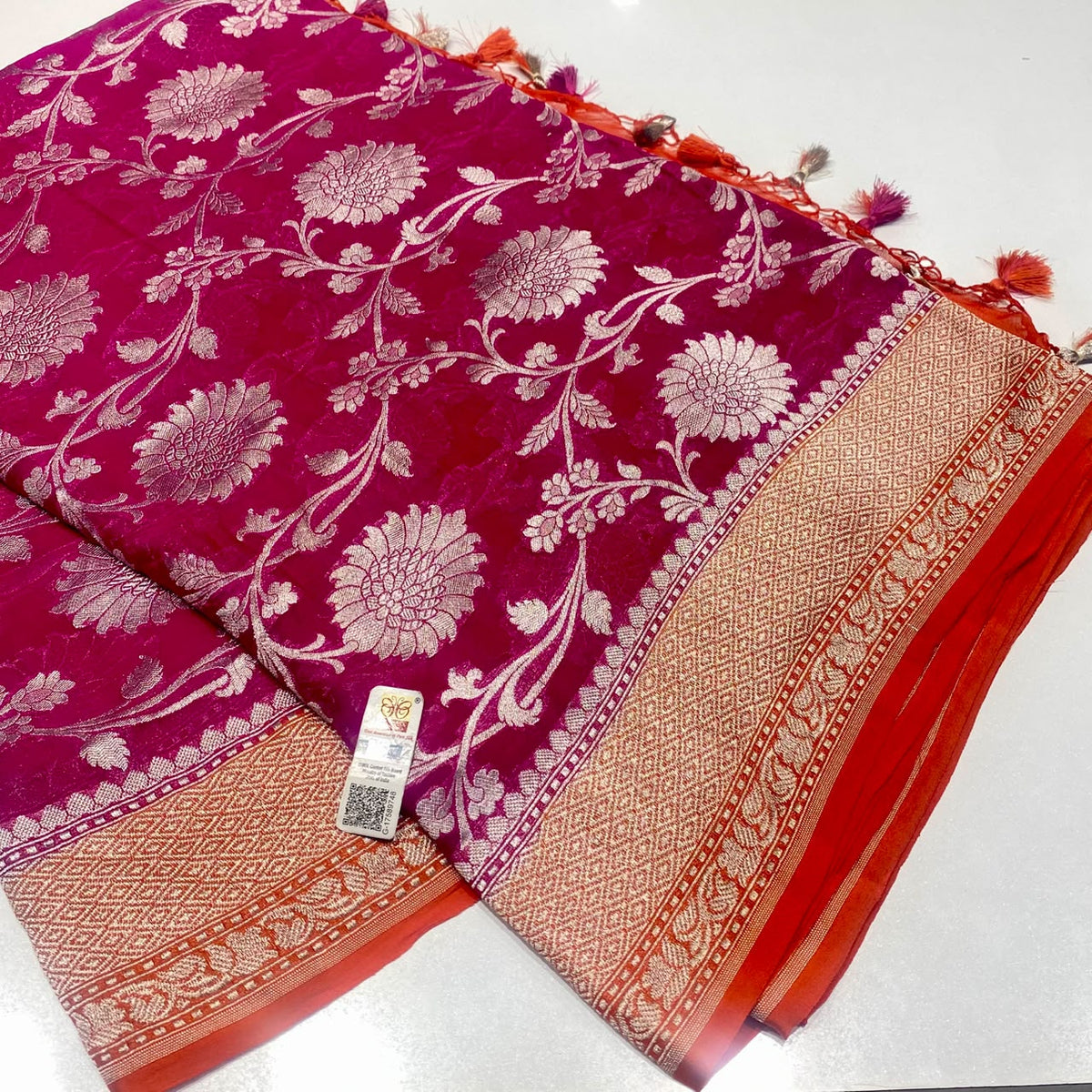 Pure Banarasi Georgette Saree