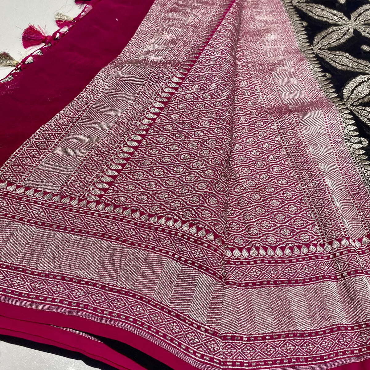 Pure Banarasi Georgette Saree