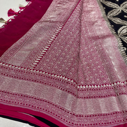 Pure Banarasi Georgette Saree