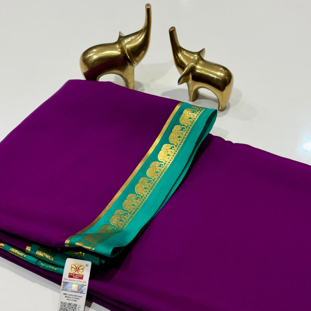 Pure Mysore Crepe Silk Saree