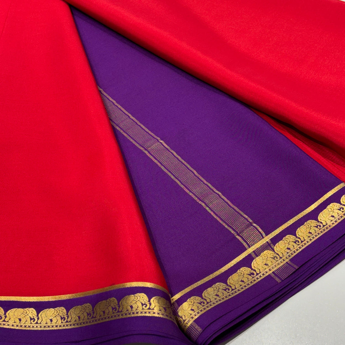 Pure Mysore Crepe Silk Saree