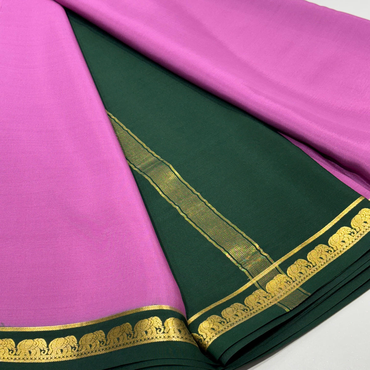 Pure Mysore Crepe Silk Saree