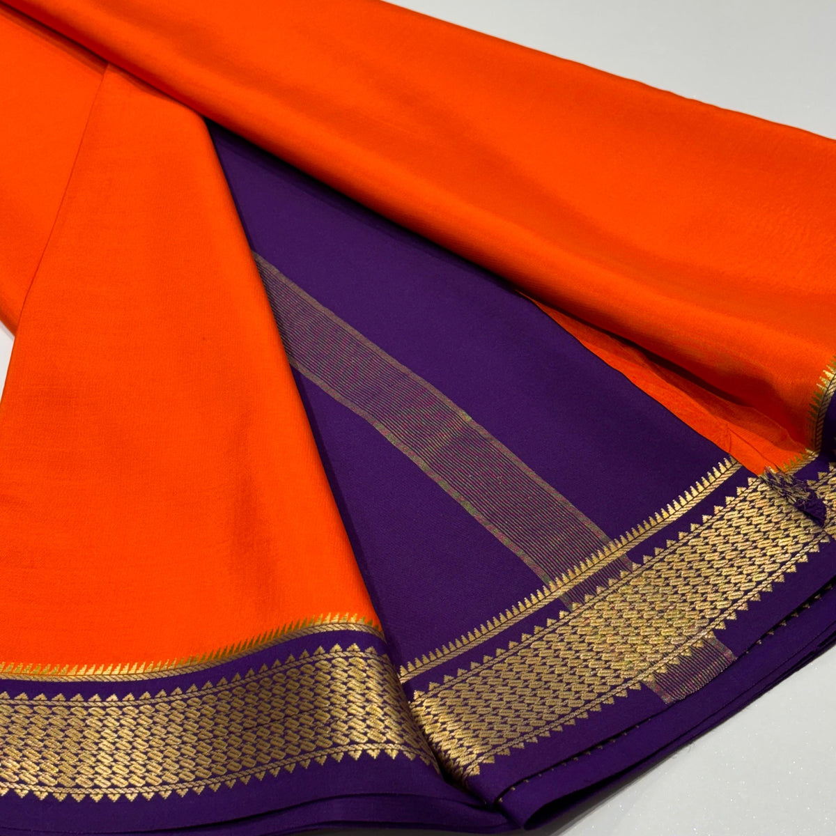 Pure Mysore Crepe Silk Saree