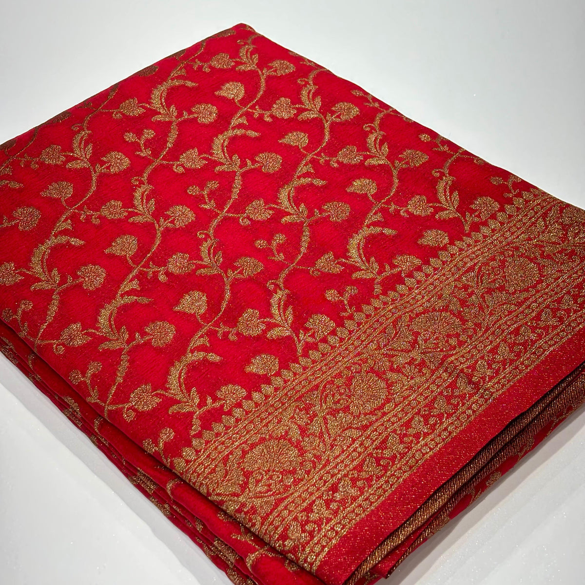 Semi Banarasi Georgette Saree