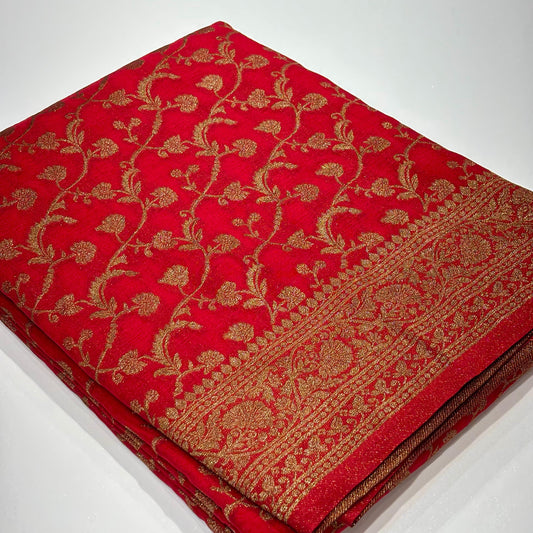Semi Banarasi Georgette Saree
