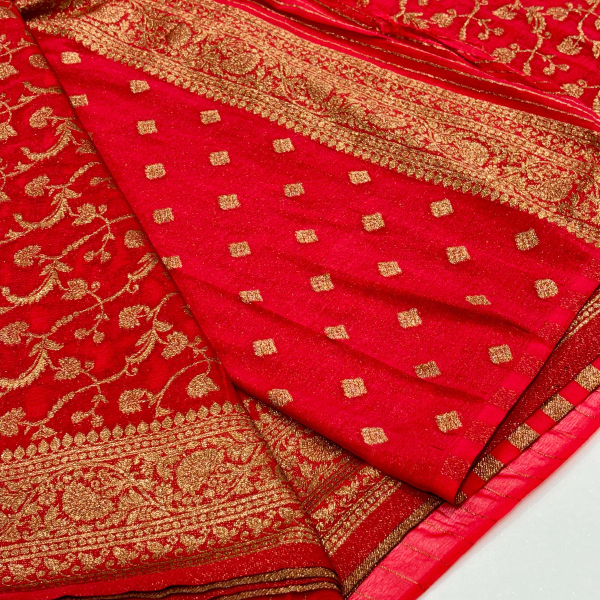 Semi Banarasi Georgette Saree