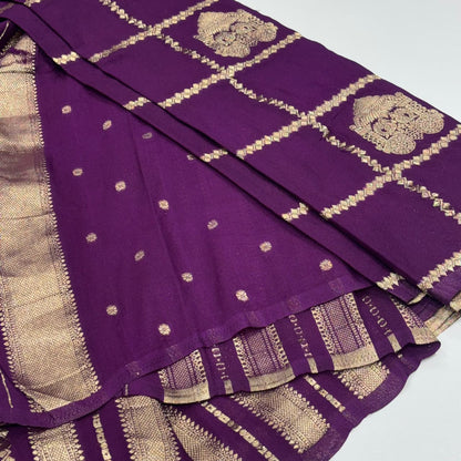 Semi Mysore Crepe Saree