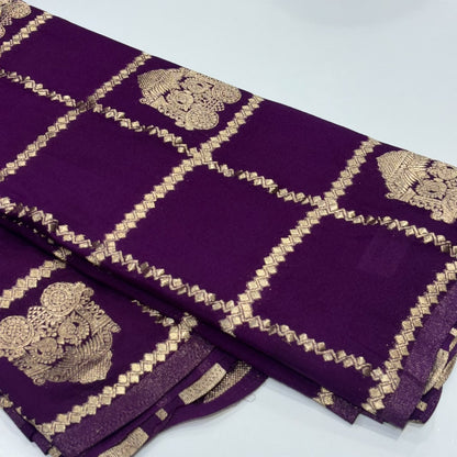 Semi Mysore Crepe Saree