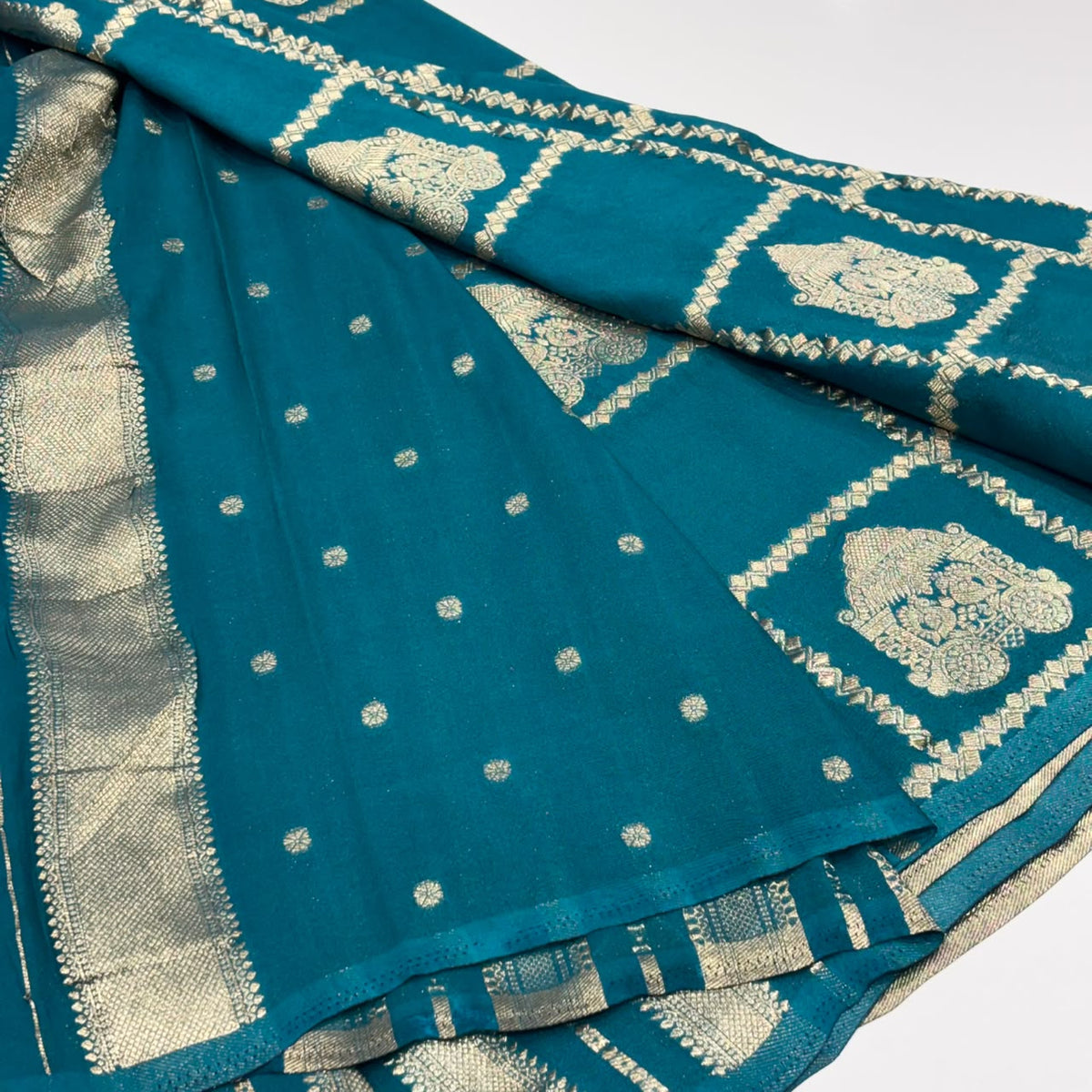 Semi Mysore Crepe Saree