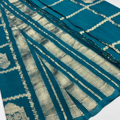 Semi Mysore Crepe Saree