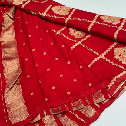Semi Mysore Crepe Saree