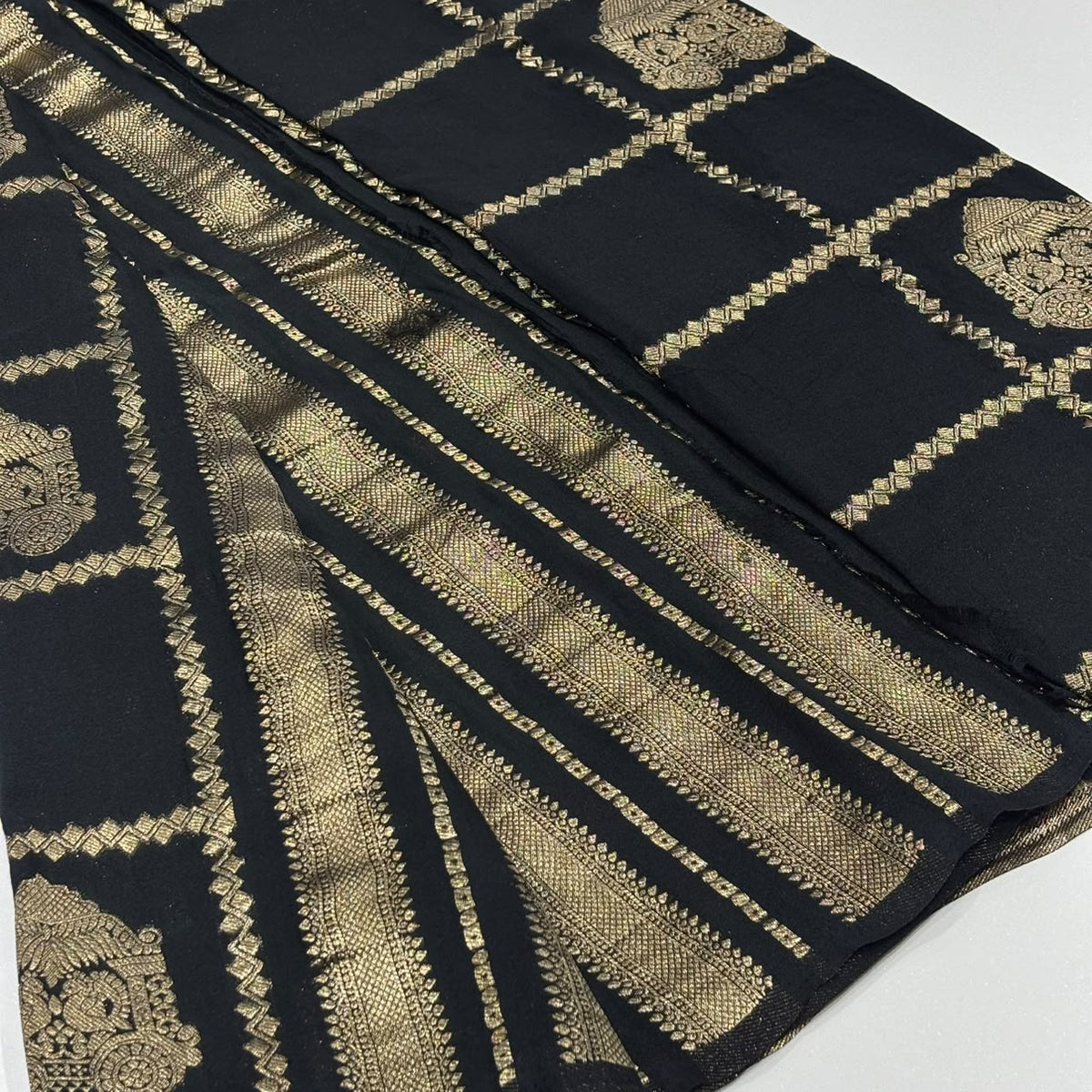 Semi Mysore Crepe Saree